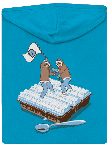 Polární expedice dámská mikina na zip Blue Atol