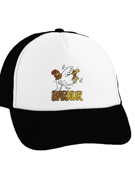 Parkur kšiltovka truckerka Black cap