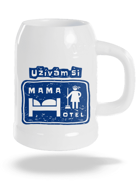 Mama Hotel půllitr White