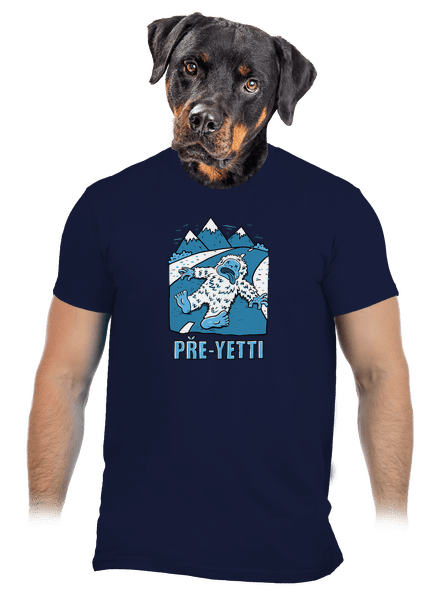 Pře-Yetti pánské tričko Navy