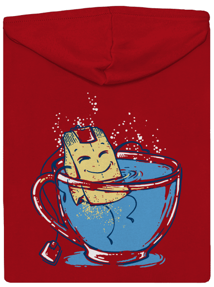 Relax pánská mikina na zip Red