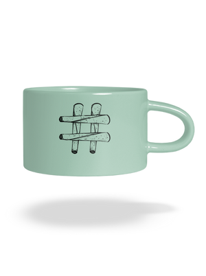 Hash tag hrnek makronka Mint Macaron