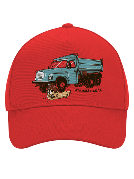 Tatrická masáž kšiltovka baseballka Classic Red