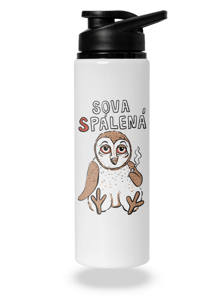 Sova Pálená lahev na vodu White