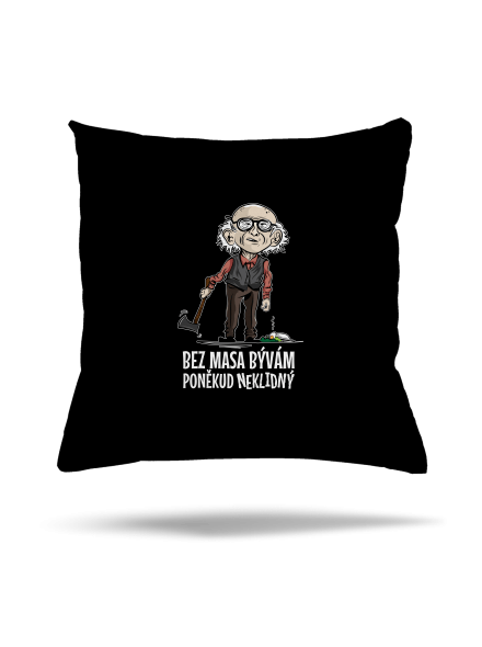 Neklidný bez masa polštář Black
