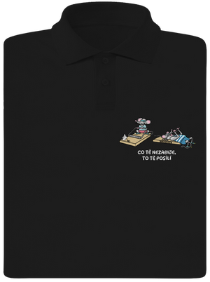 Co tě nezabije pánská polokošile Black