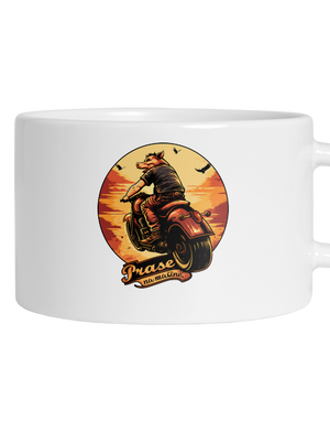 Prase na mašině hrnek makronka White