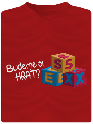 Budeme si hrát pánské sportovní tričko Red Mal