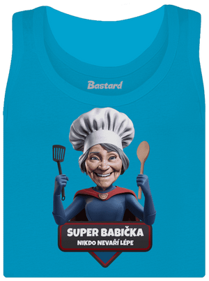 Super babička dámské tílko klasické Blue Atol