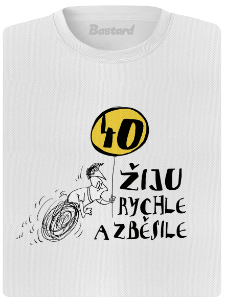 Žiju rychle a zběsile dámské sportovní tričko White