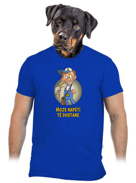 Moje napětí pánské tričko Royal Blue