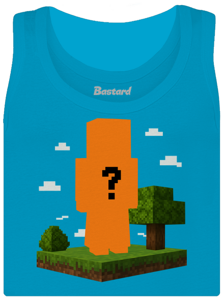 Minecraft z vlastní fotky dámské tílko klasické Blue Atol