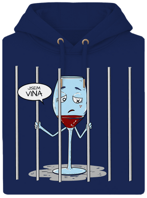 Jsem vinen unisex mikina premium Navy