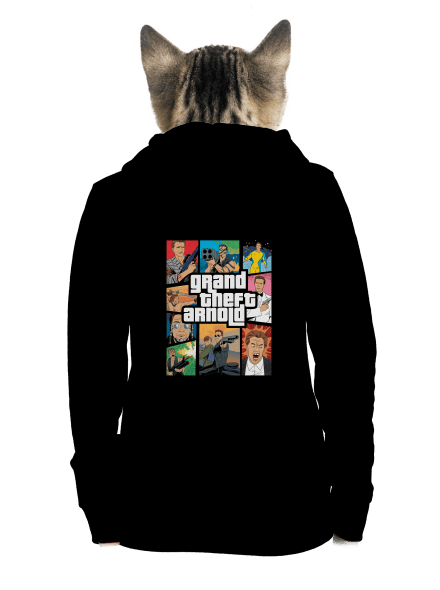 Grand Theft Arnold dámská mikina na zip Black