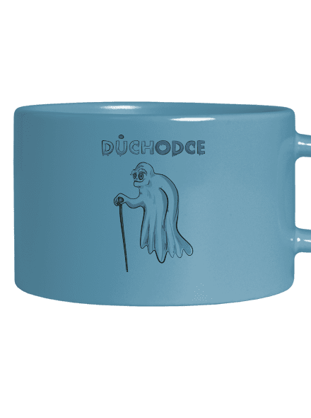 Duch důchodce hrnek makronka Blue Macaron