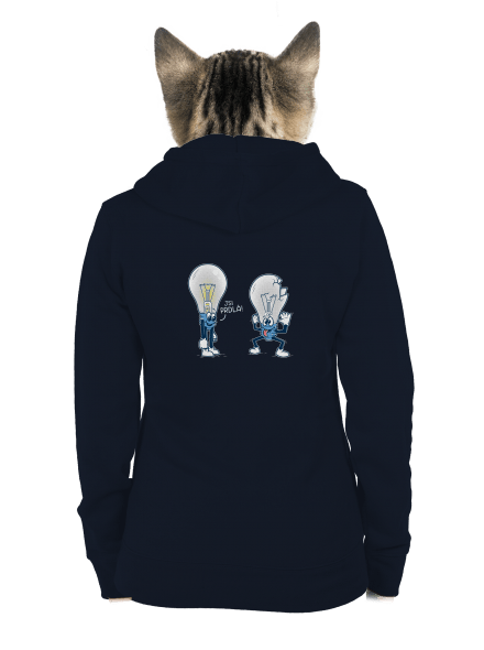 Prdlá dámská mikina na zip Navy Mal