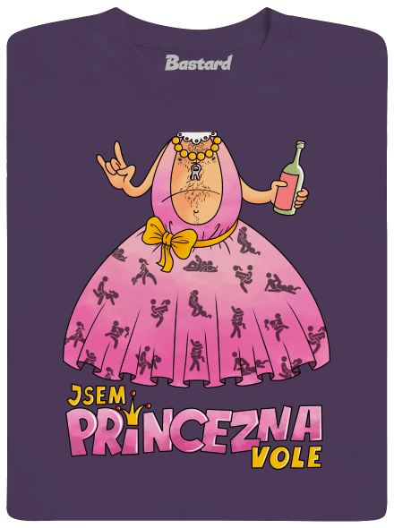 Jsem princezna pánské tričko Urban Purple