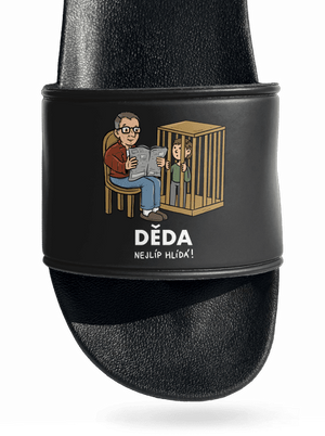 Děda hlídá pantofle Black