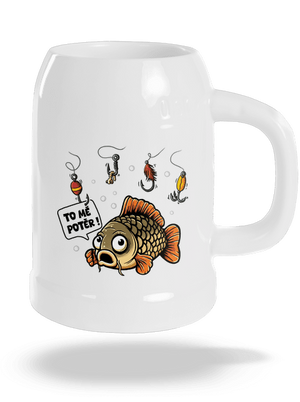 To mě potěr půllitr White