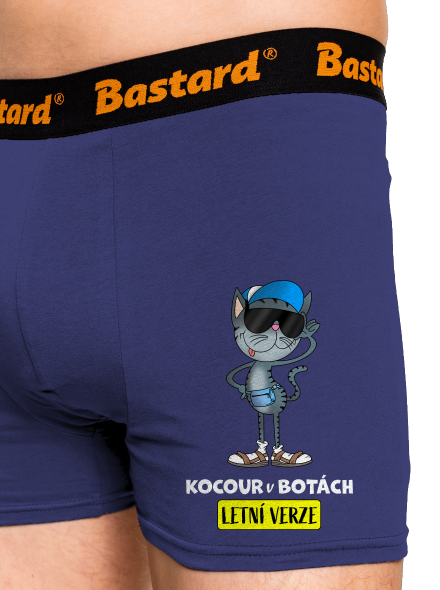 Kocour v botách boxerky Blue Navy