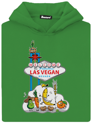 Las Vegan dětská mikina klokanka Kelly Green AWD