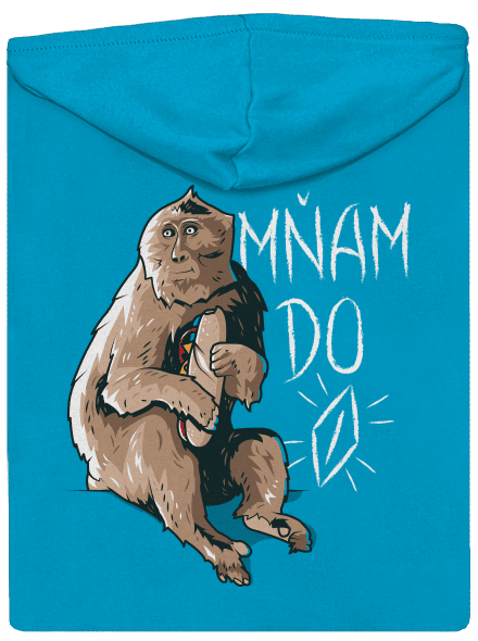 Mňam do p*** dámská mikina na zip Blue Atol