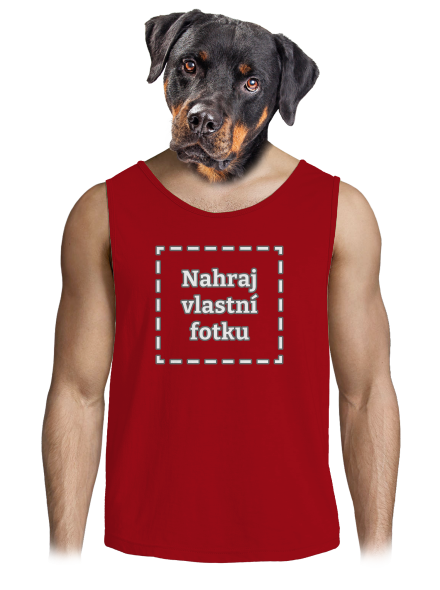 Vlastní potisk pánské tílko Red