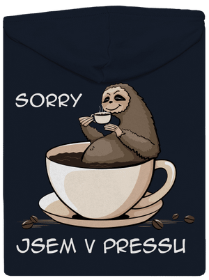 V pressu dámská mikina na zip Navy Mal