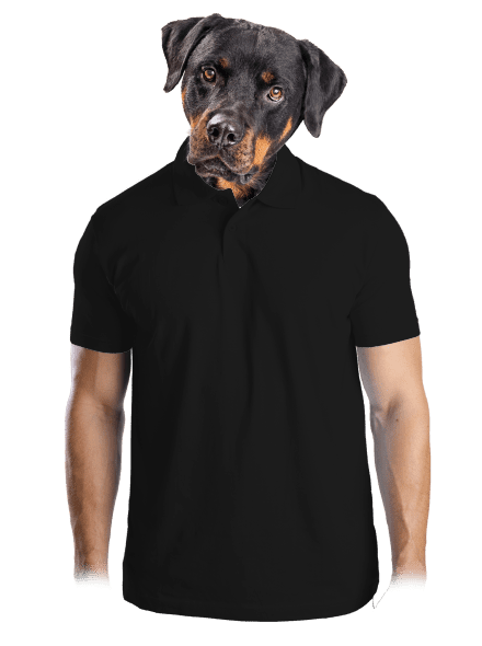 Bez potisku pánská polokošile Black