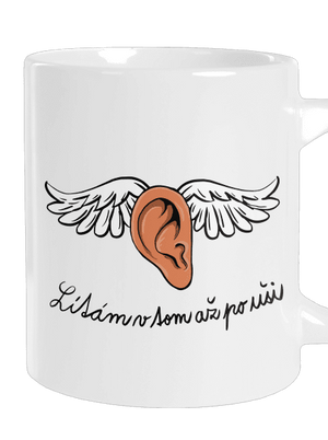 Až po uši velký hrnek White