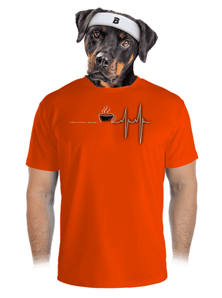 Coffee help pánské sportovní tričko Neon Orange
