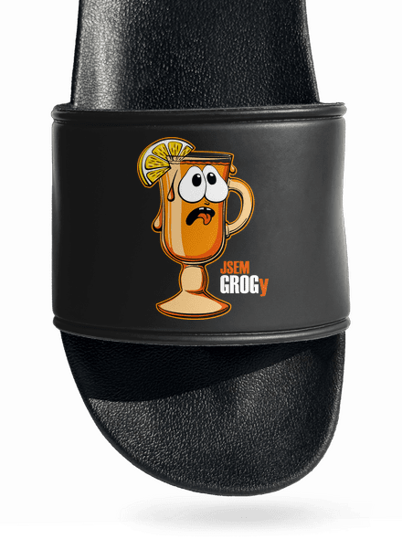 Jsem grogy pantofle Black
