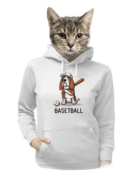 Basetball dámská mikina klokanka White