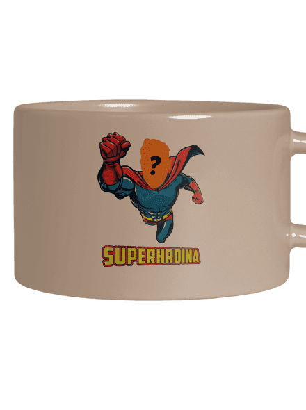 Můj superhrdina hrnek makronka Brown Macaron