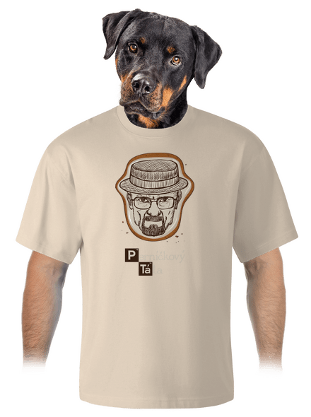 Perníčkový táta a Perníček unisex tričko oversized Almond