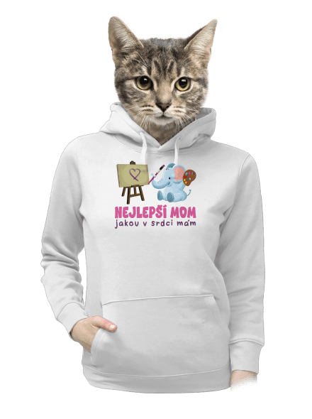Nejlepší mom dámská mikina klokanka White
