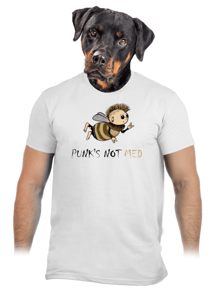Punks Not Med pánské tričko White