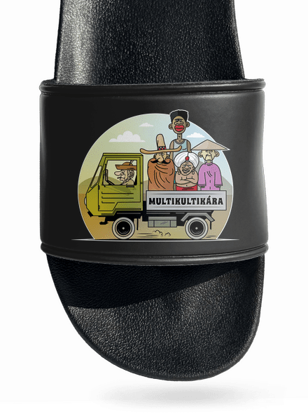 Multikultikára pantofle Black