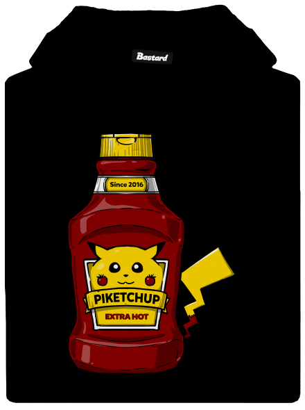 Piketchup pánská mikina klokanka Black
