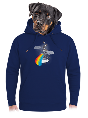 Jak vzniká duha unisex mikina premium Navy