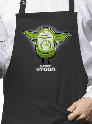 Mistr DiYoda zástěra Dark Grey