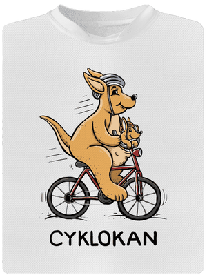 Cyklokan dětské sportovní tričko White