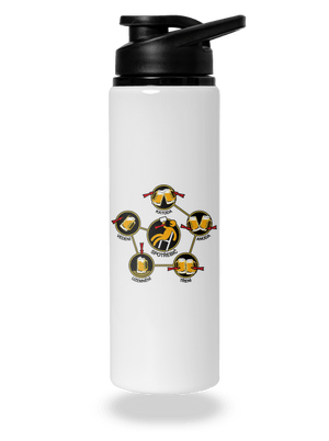 Pivní obvody lahev na vodu White