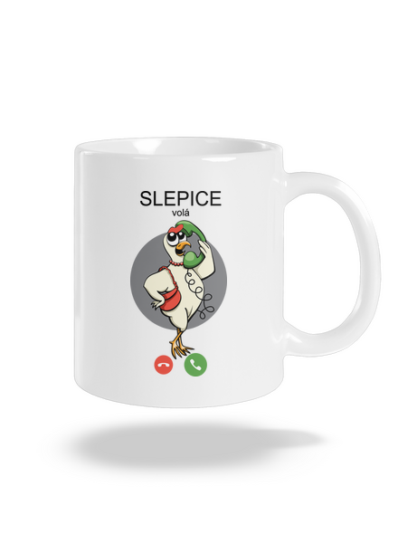 Slepice volá klasický hrnek White