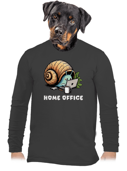 Šnekův home office pánské dlouhý rukáv Dark Grey