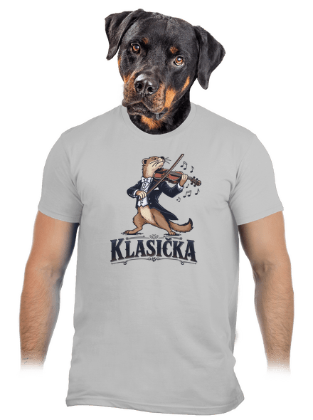 Klasička pánské tričko Pacific Grey