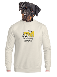 unisex mikina bez kapuce