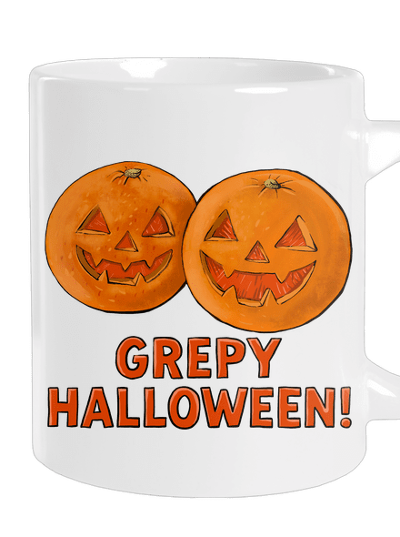 Grepy Halloween velký hrnek White