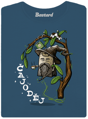 Čajoděj dámské tričko premium Petrol Blue