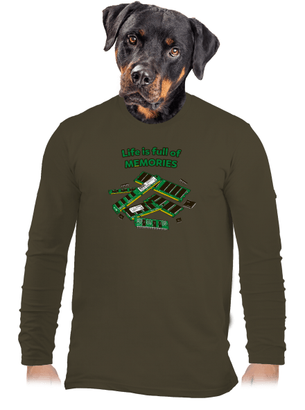 Uchováno v paměti pánské dlouhý rukáv Urban Khaki